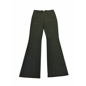 Vintage Cache Dressy Pants Size 2 Black Low Rise Front Zip Flare Y2K 28x33